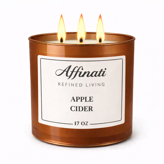 3 Fitilli Elma Sirkesi Mumu