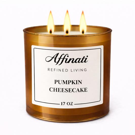 3-심지 호박 치즈케이크 캔들