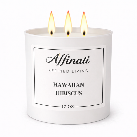 3-kynttiläinen hawaiilainen hibiskuskynttilä