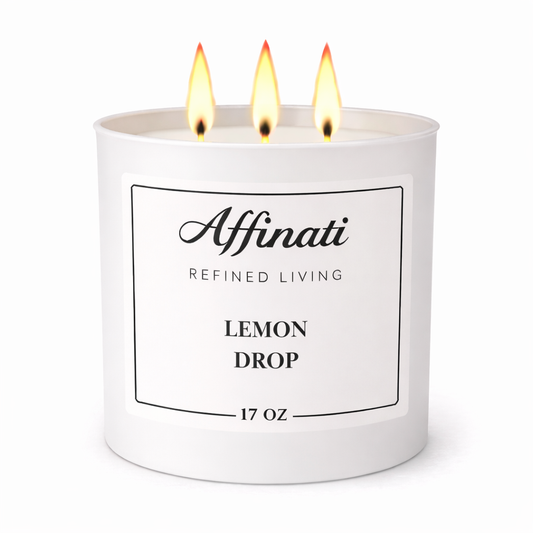 3-kynttiläinen sitruunapisara kynttilä