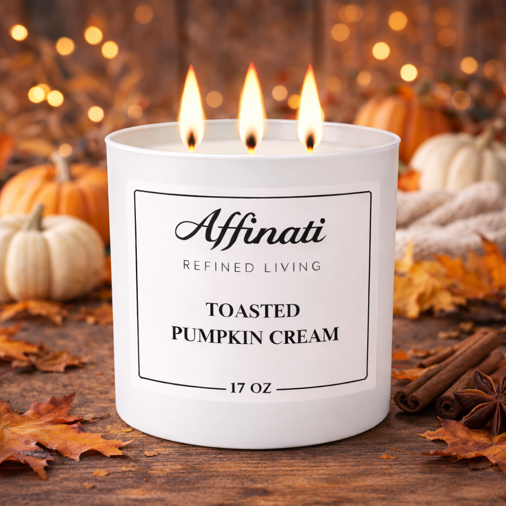 3-veke ristet gresskar kremduftlys