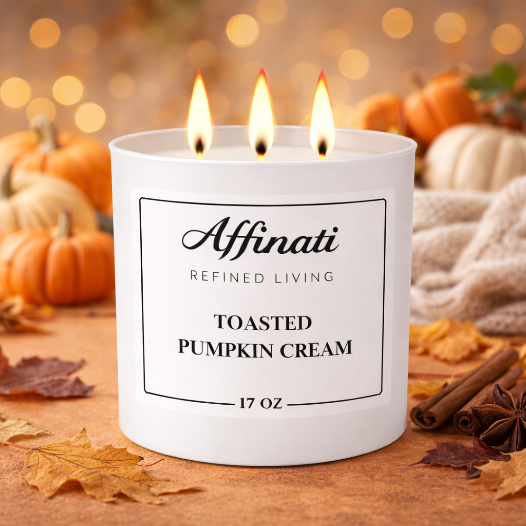 3-veke ristet gresskar kremduftlys