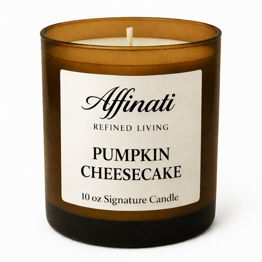 شمعة توقيع تشيزكيك اليقطين