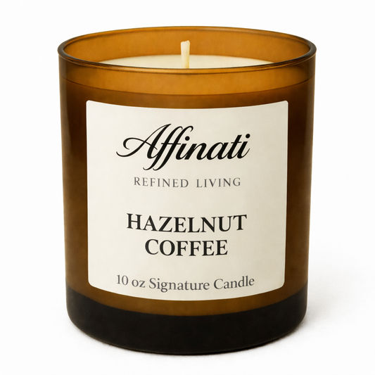 شمعة توقيع قهوة البندق