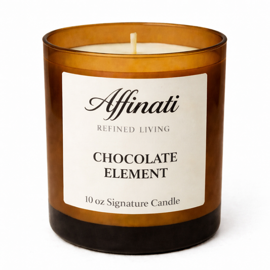 شمعة توقيع عنصر الشوكولاتة