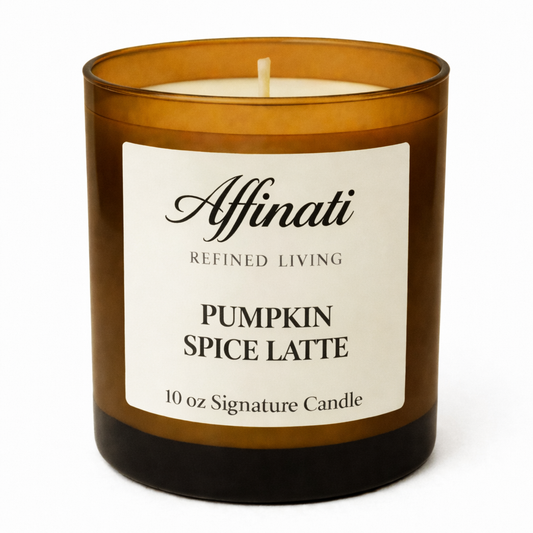 شمعة توقيع لاتيه توابل اليقطين