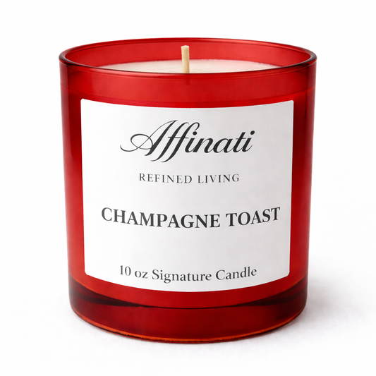Champagner-Toast Signaturkerze