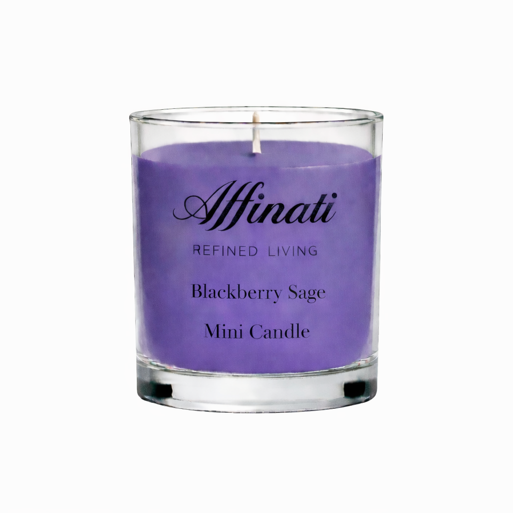 Mini świeca jeżynowo-szałwiowa