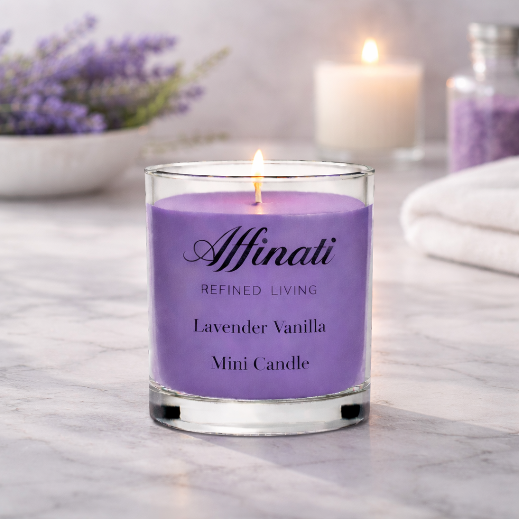 Mini świeca lawendowo-waniliowa
