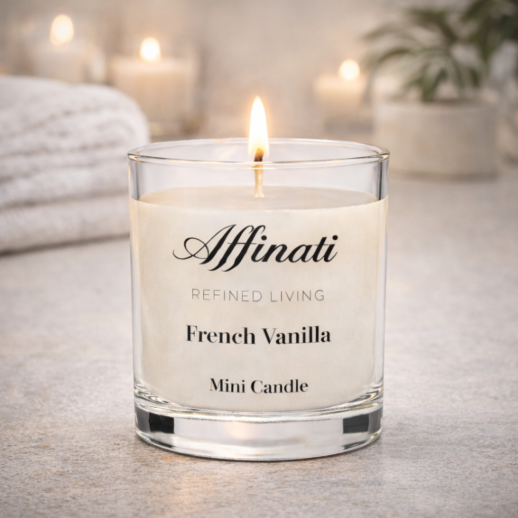 شمعة صغيرة بنكهة الفانيليا الفرنسية