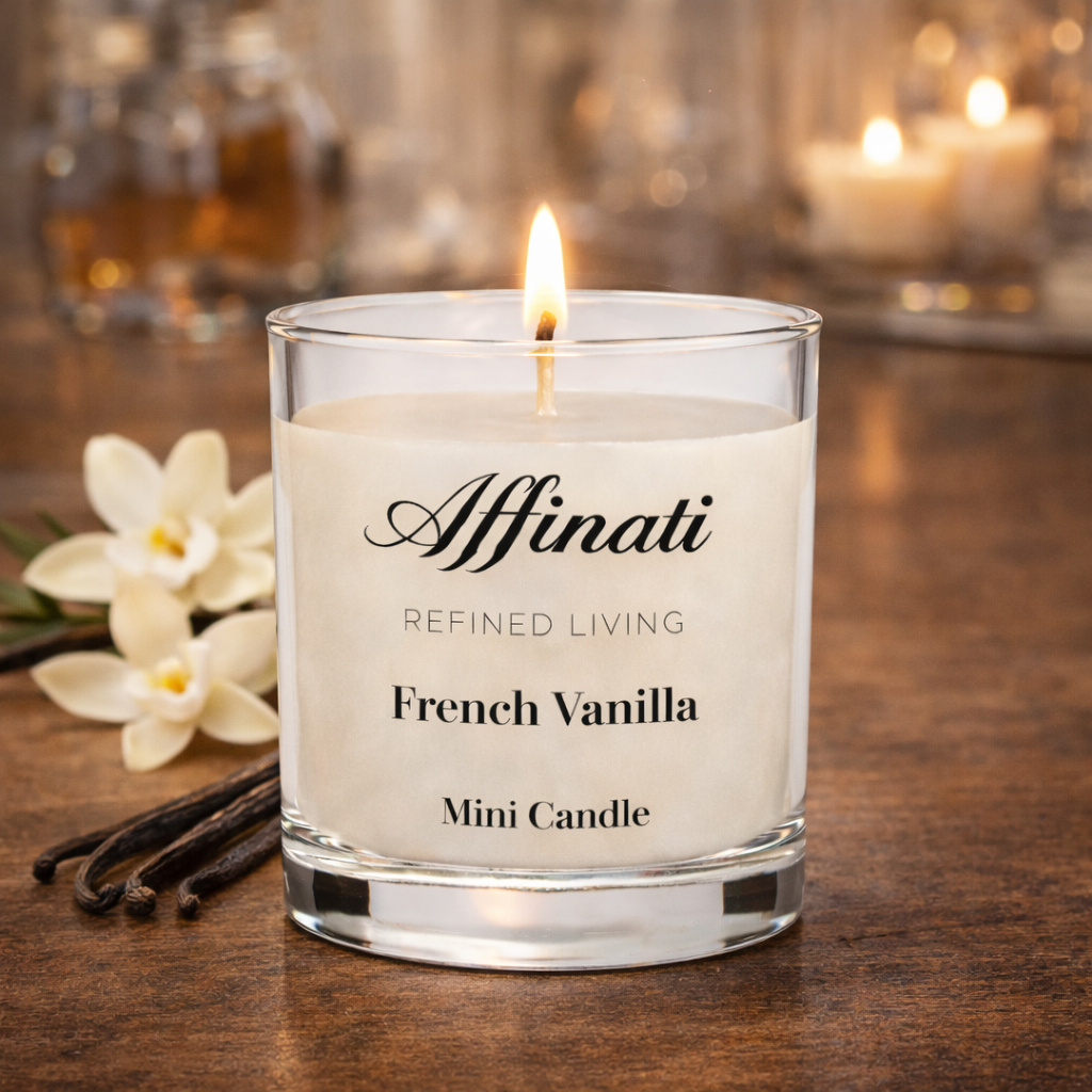 شمعة صغيرة بنكهة الفانيليا الفرنسية