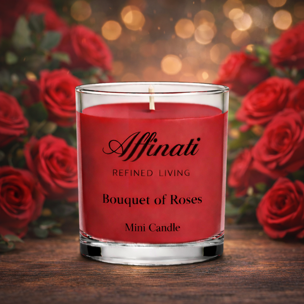 장미 꽃다발 미니 캔들