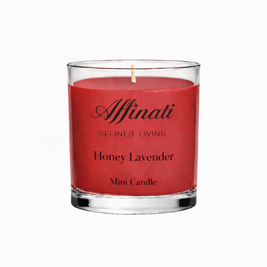 شمعة صغيرة بعطر العسل واللافندر