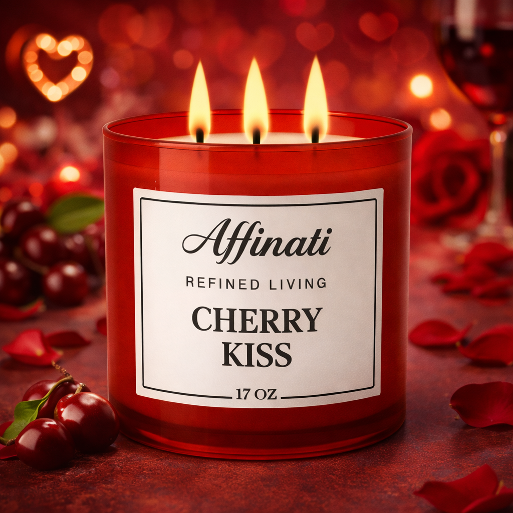 3-knotová svíčka Cherry Noir