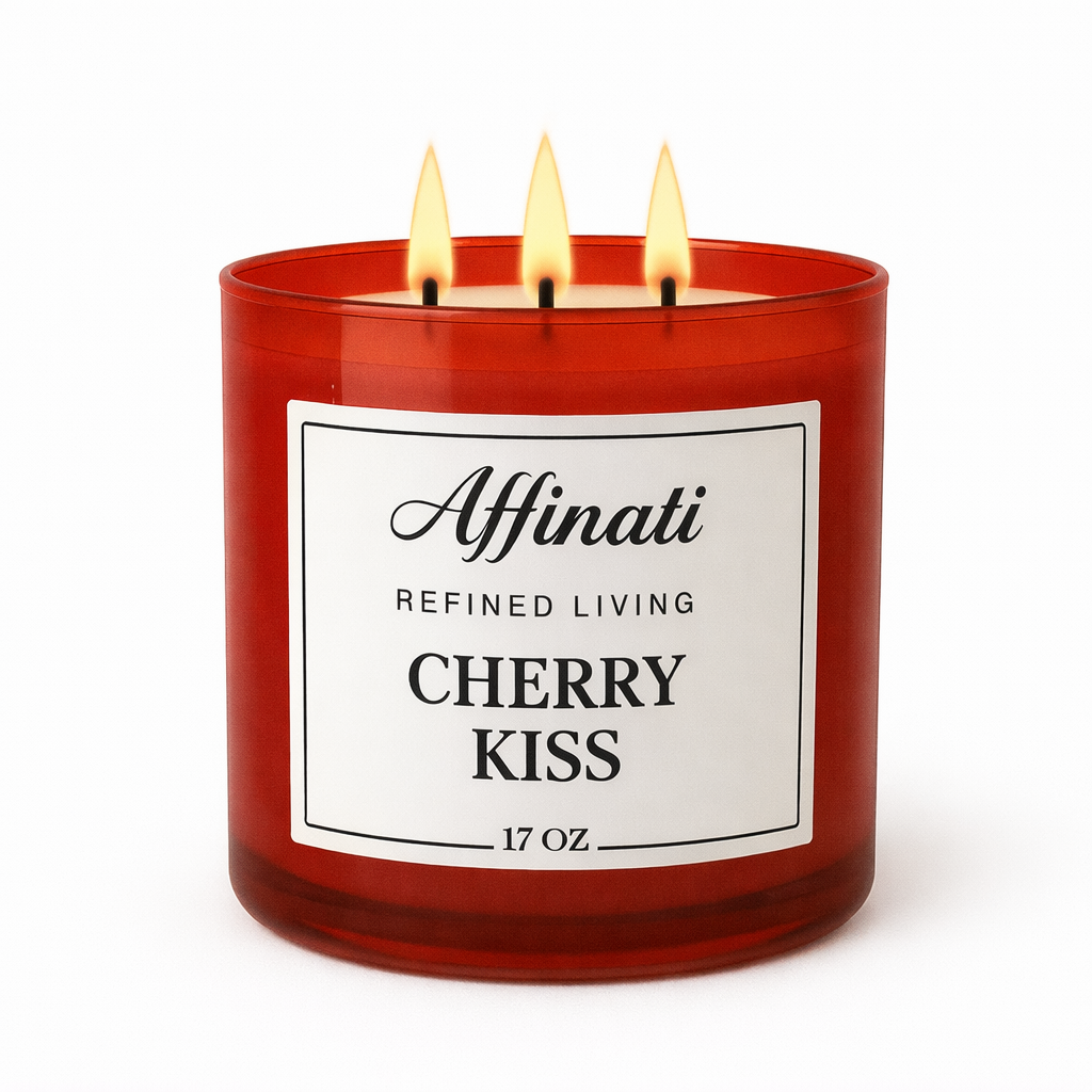 3-knotová svíčka Cherry Noir