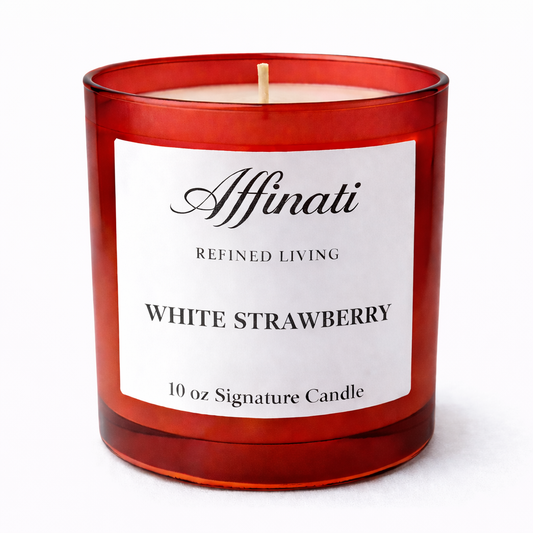 White Strawberry Signature Candle