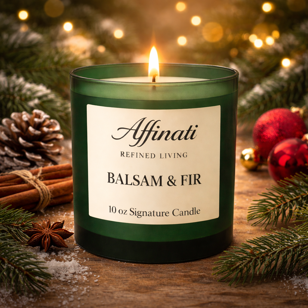 شمعة توقيع الأوكالبتوس والصنوبر