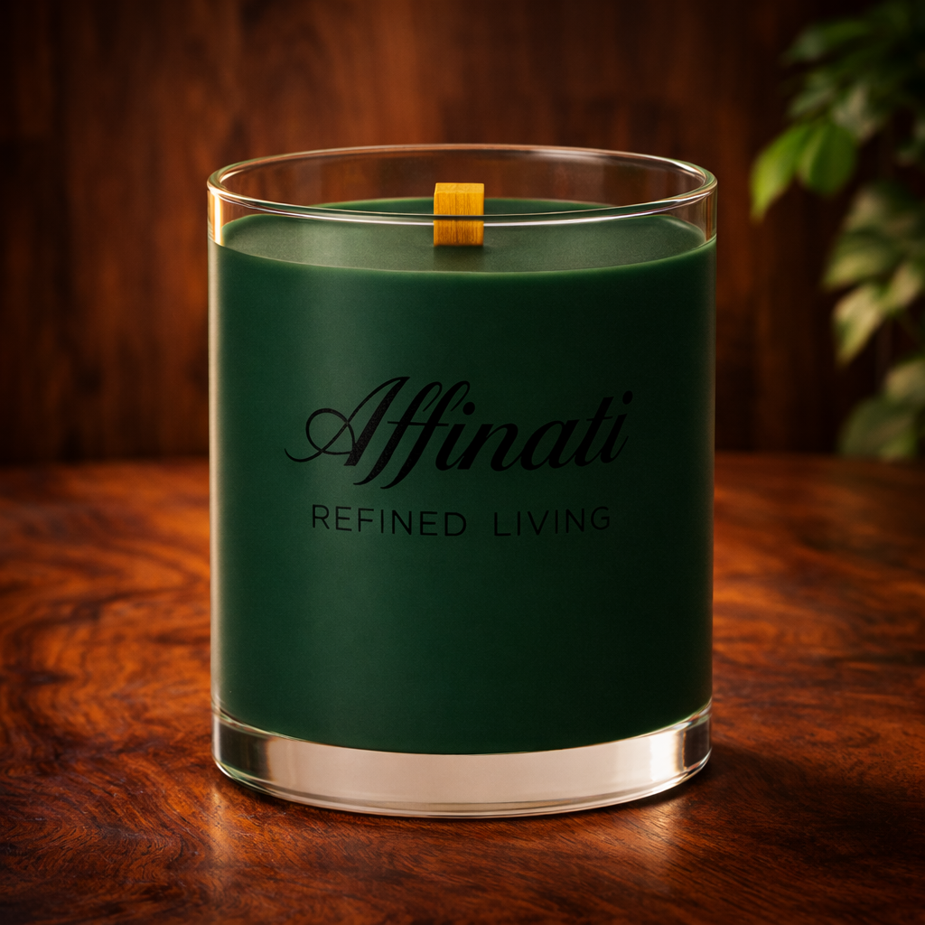 Applewood Luxe dřevěná knotová svíčka – luxusní 10 oz sójová směs | Affinati