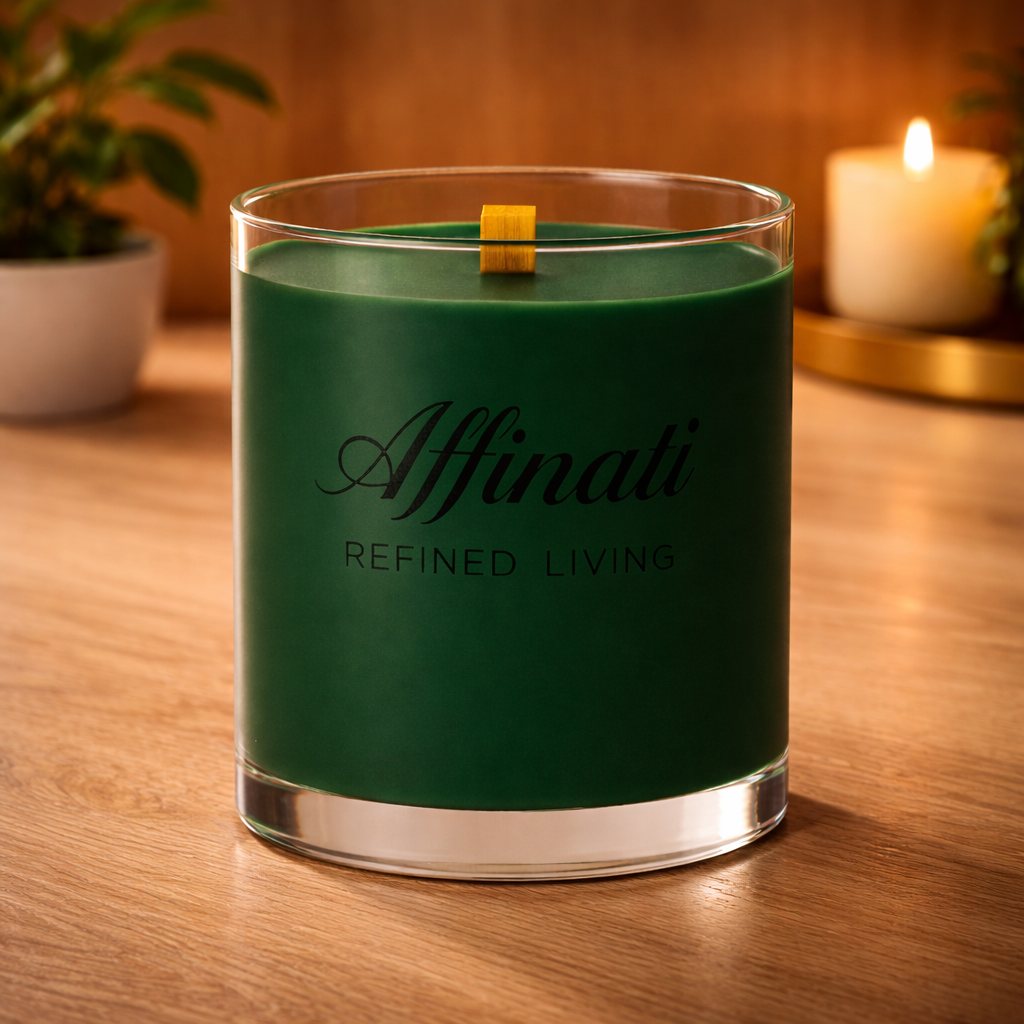 Applewood Luxe dřevěná knotová svíčka – luxusní 10 oz sójová směs | Affinati