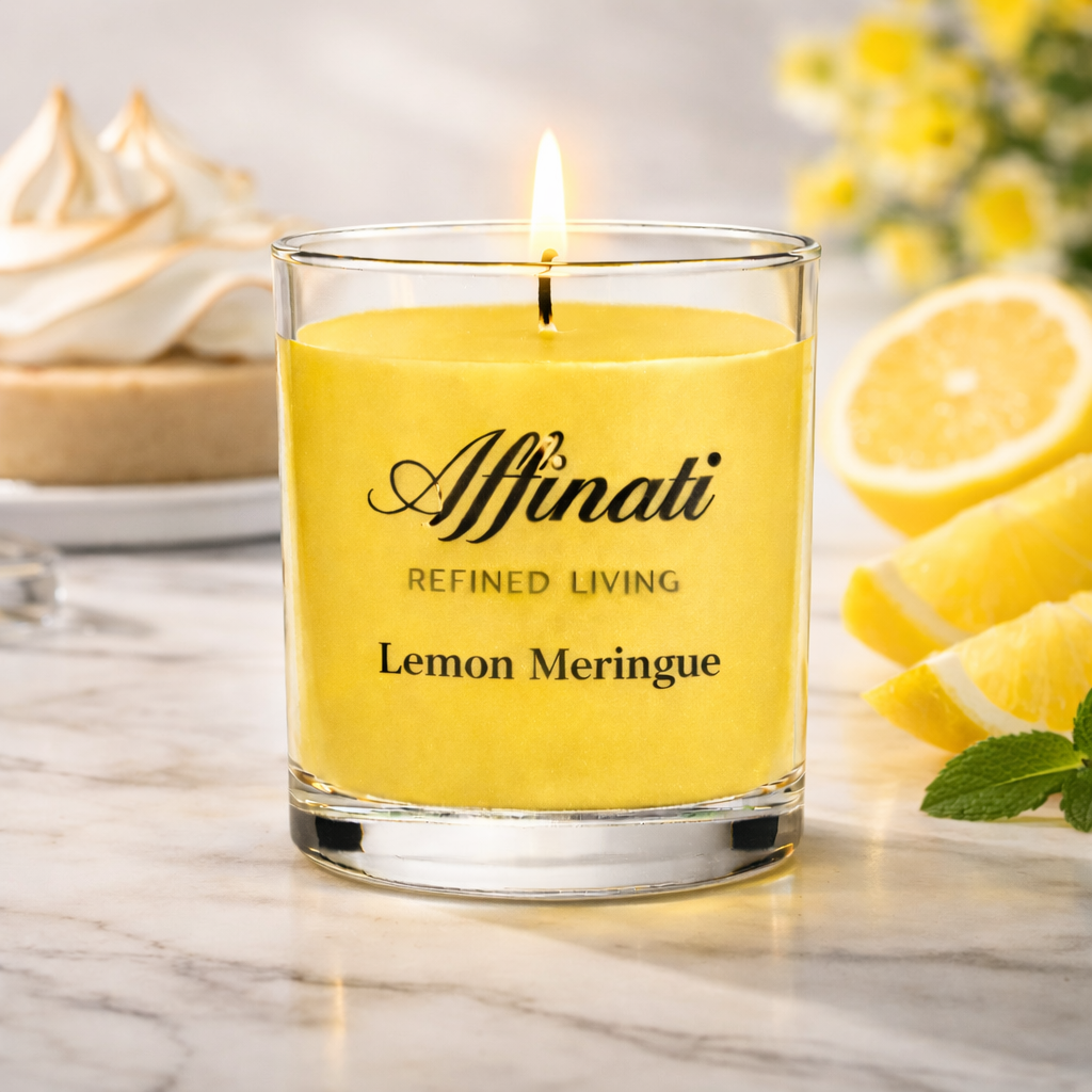 柠檬蛋白霜迷你蜡烛