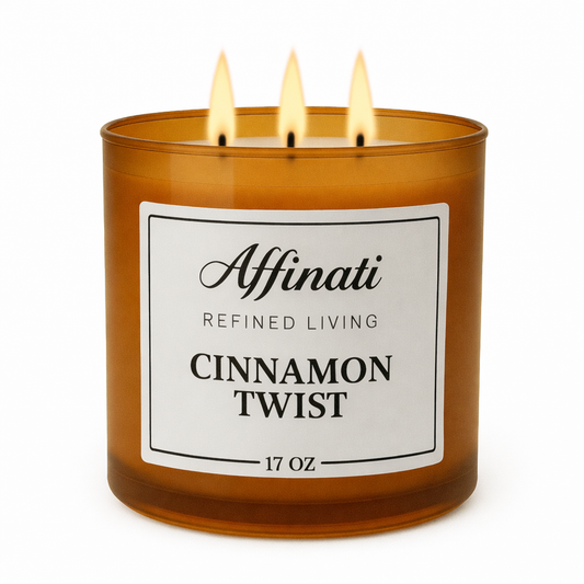 3 Fitilli Vanilya Şeker Mum