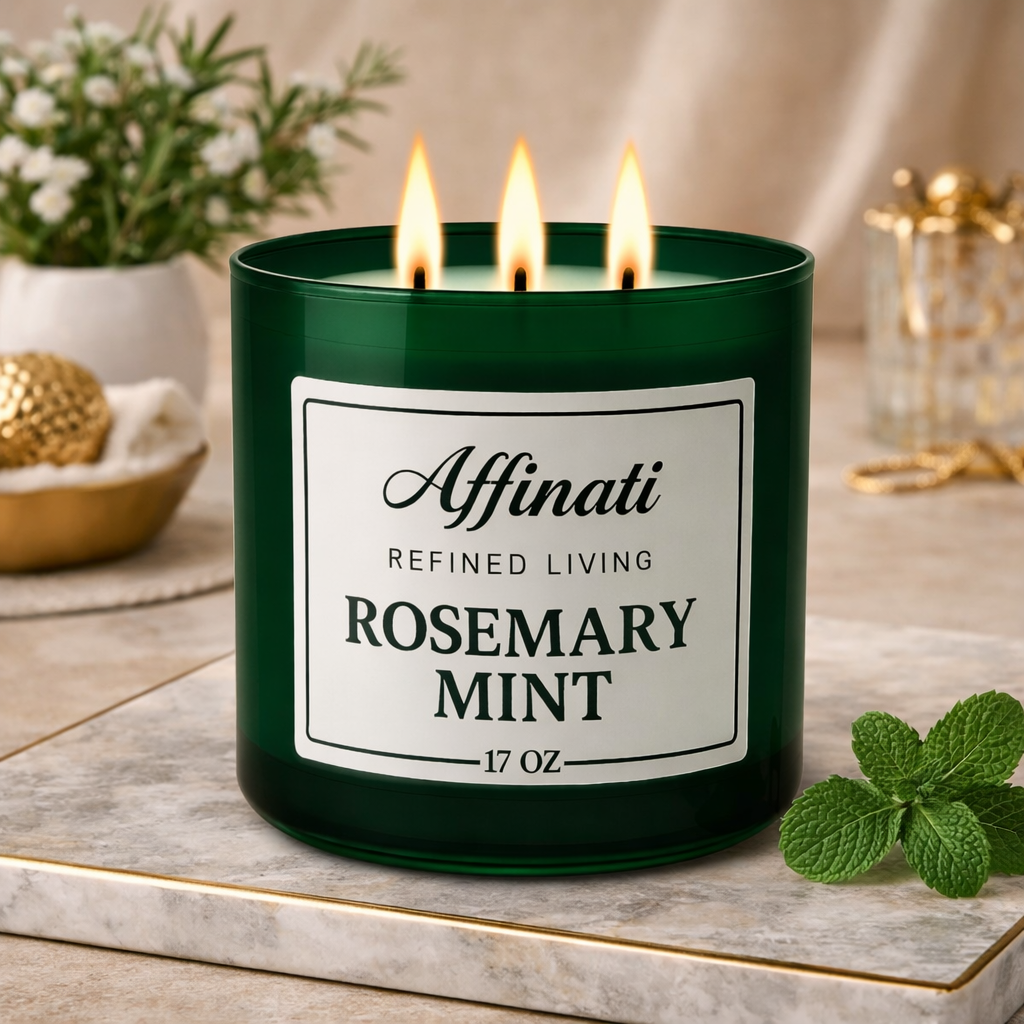 3-Φλόγες Αφρώδες Κερί Φιστίκι