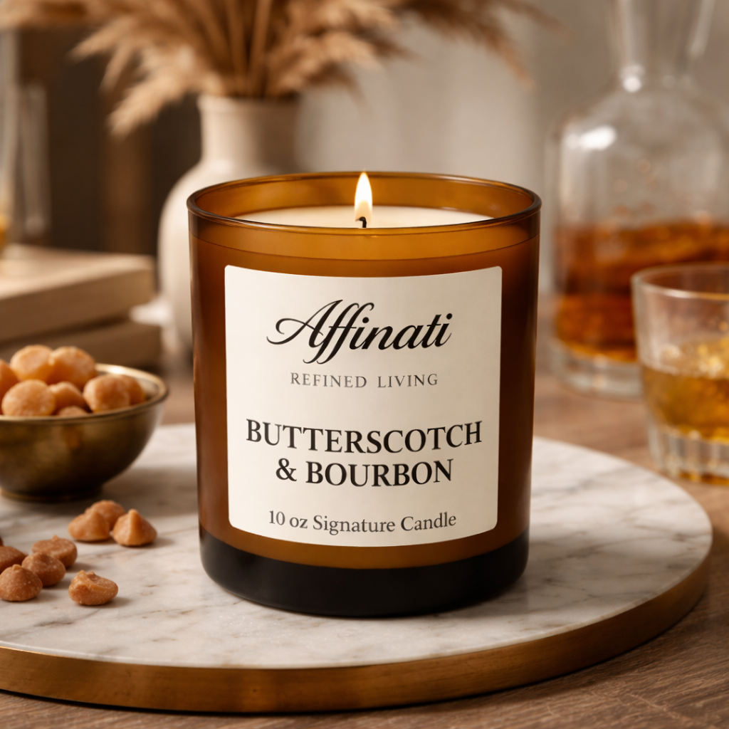 Lumânare Semnătură Bourbon și Butterscotch