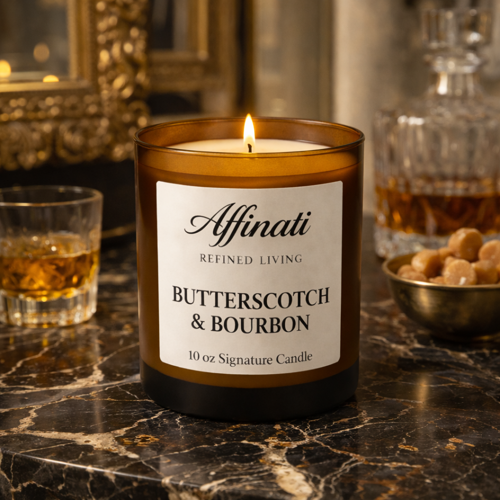 Lumânare Semnătură Bourbon și Butterscotch