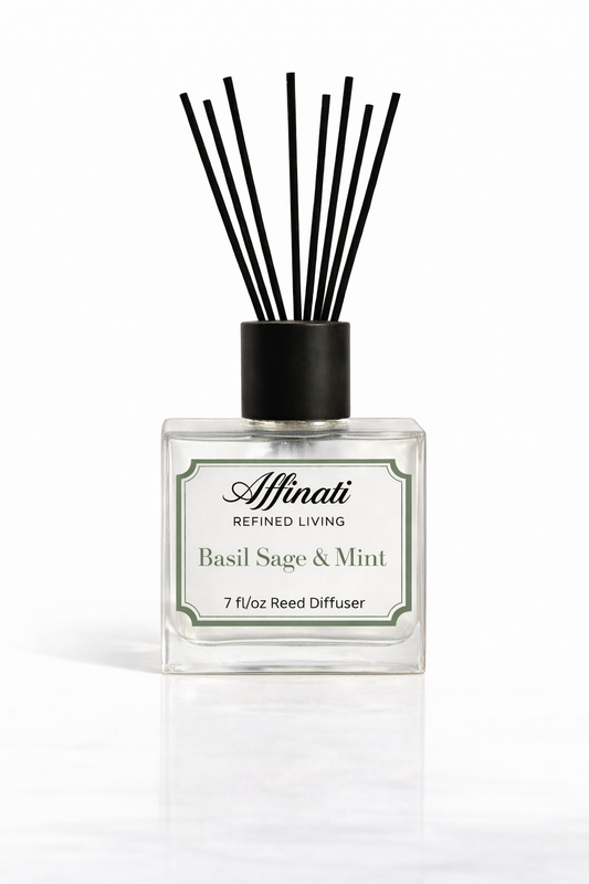 Basil Sage & Mint Reed Diffuser - Affinati