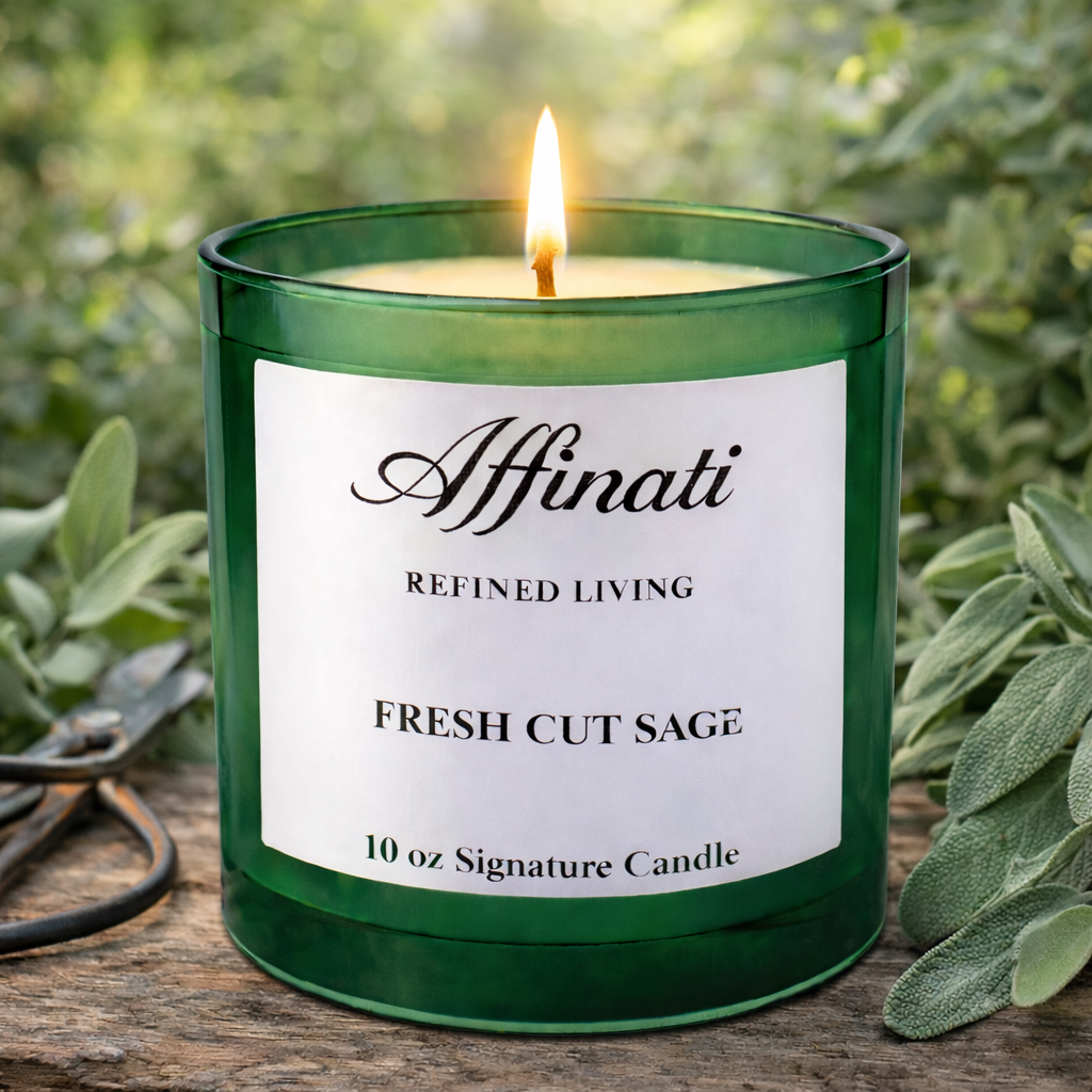 Fresh Cut Sage Signature Candle - Affinati