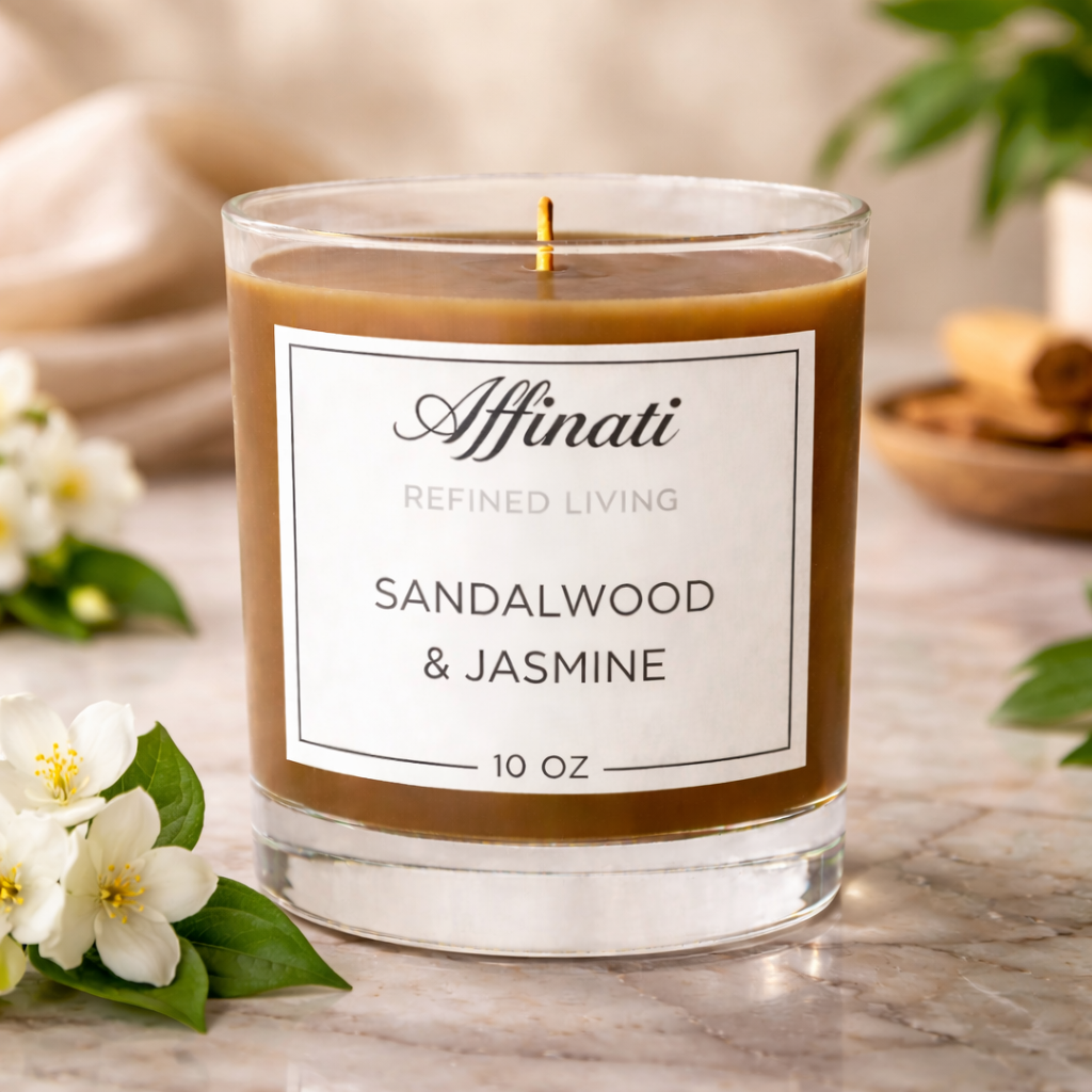 Sandalwood & Jasmine Original Candle - Affinati