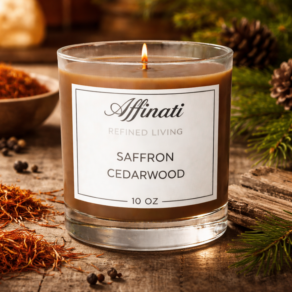 Saffron Cedarwood Original Candle - Affinati