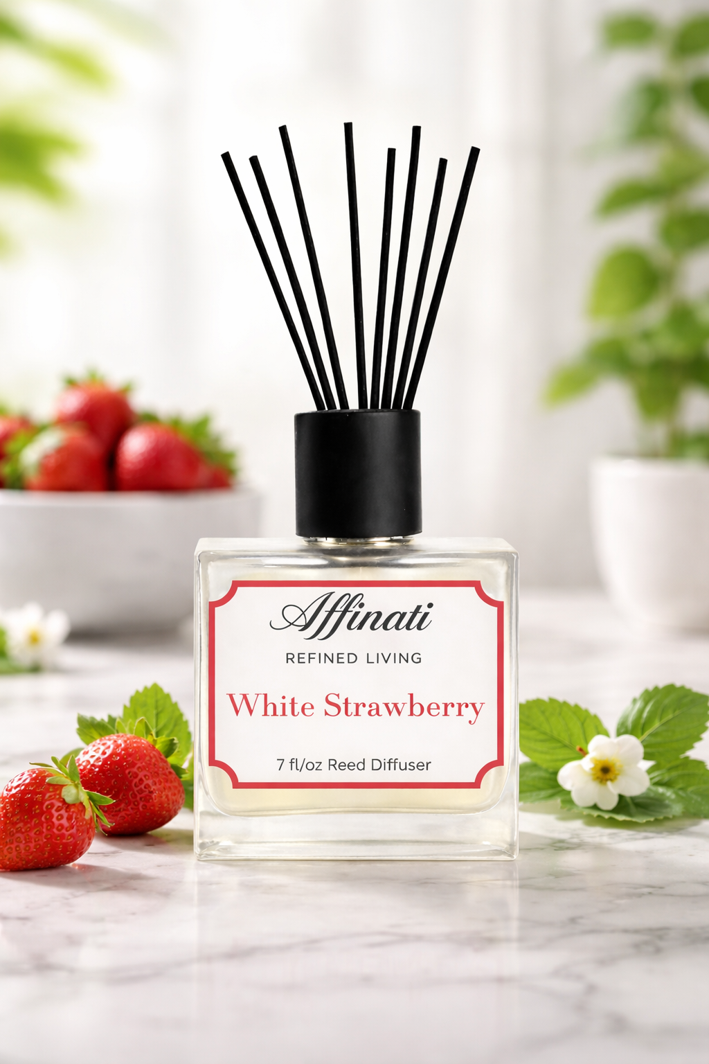 White Strawberry Reed Diffuser - Affinati