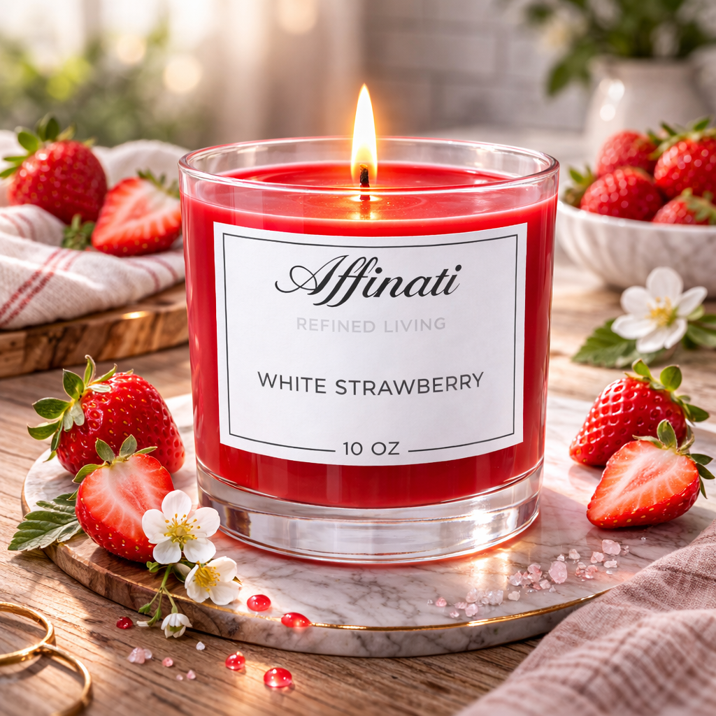 White Strawberry Original Candle - Affinati