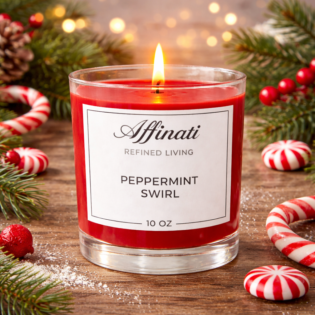 Peppermint Swirl Original Candle - Affinati