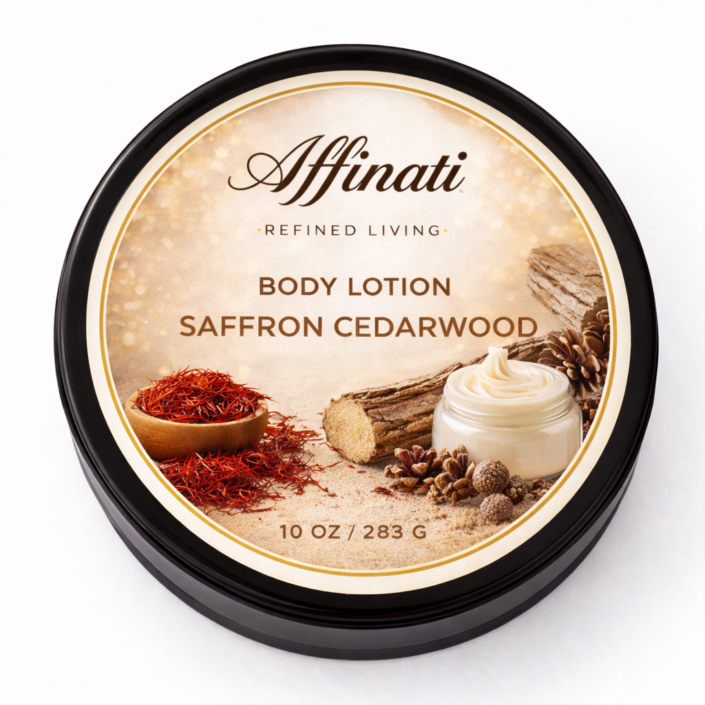 Affinati Šafránový Cedrový Tělový Krém – 10 OZ
