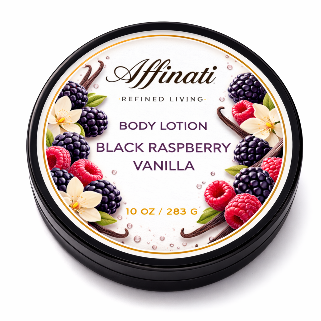 Black Raspberry Vanilla Body Lotion – Hydrating Moisturizer (10 OZ) - Affinati