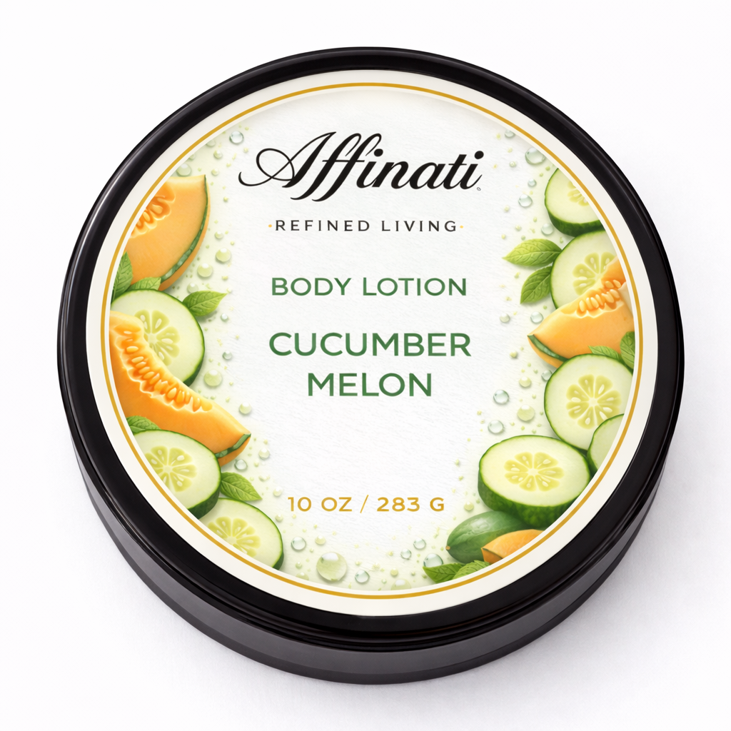 Cucumber Melon Body Lotion – Hydrating Moisturizer (10 OZ) - Affinati