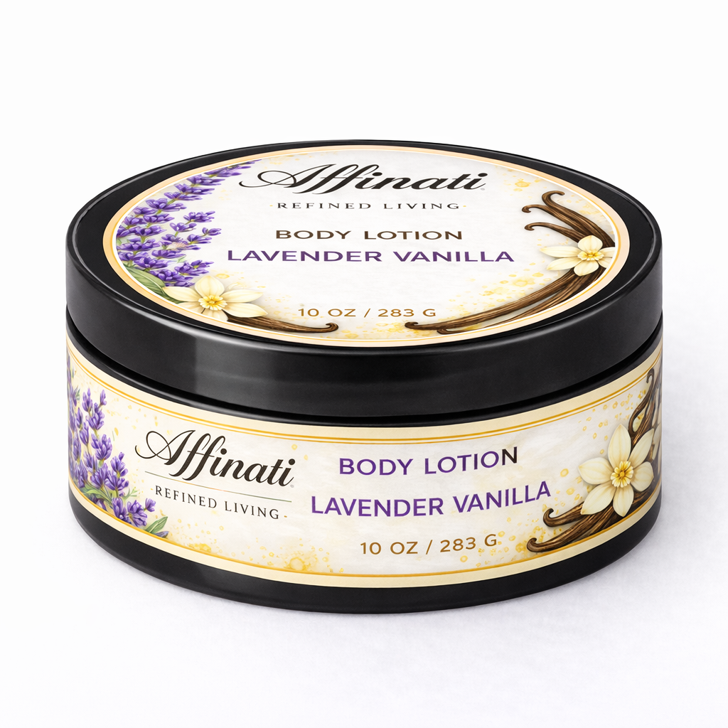 Lavender Vanilla Body Lotion – Hydrating Moisturizer (10 OZ) - Affinati