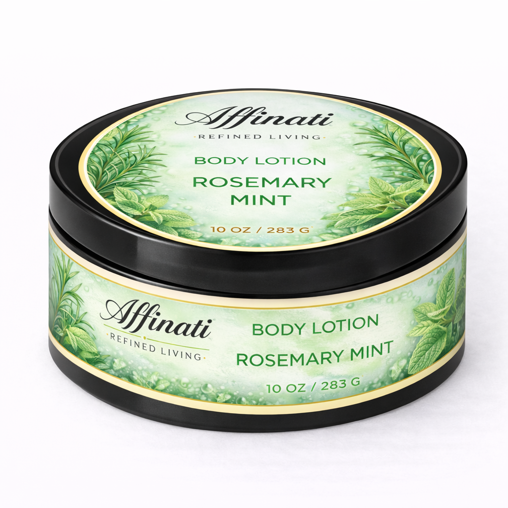 Rosemary Mint Body Lotion – Hydrating Moisturizer (10 OZ) - Affinati