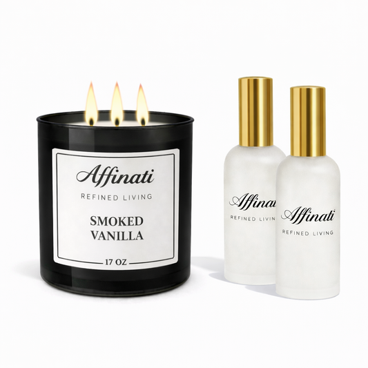 Hunaja-laventelikynttilä ja huonesuihke -paketti | Rauhoittava voimakas tuoksu