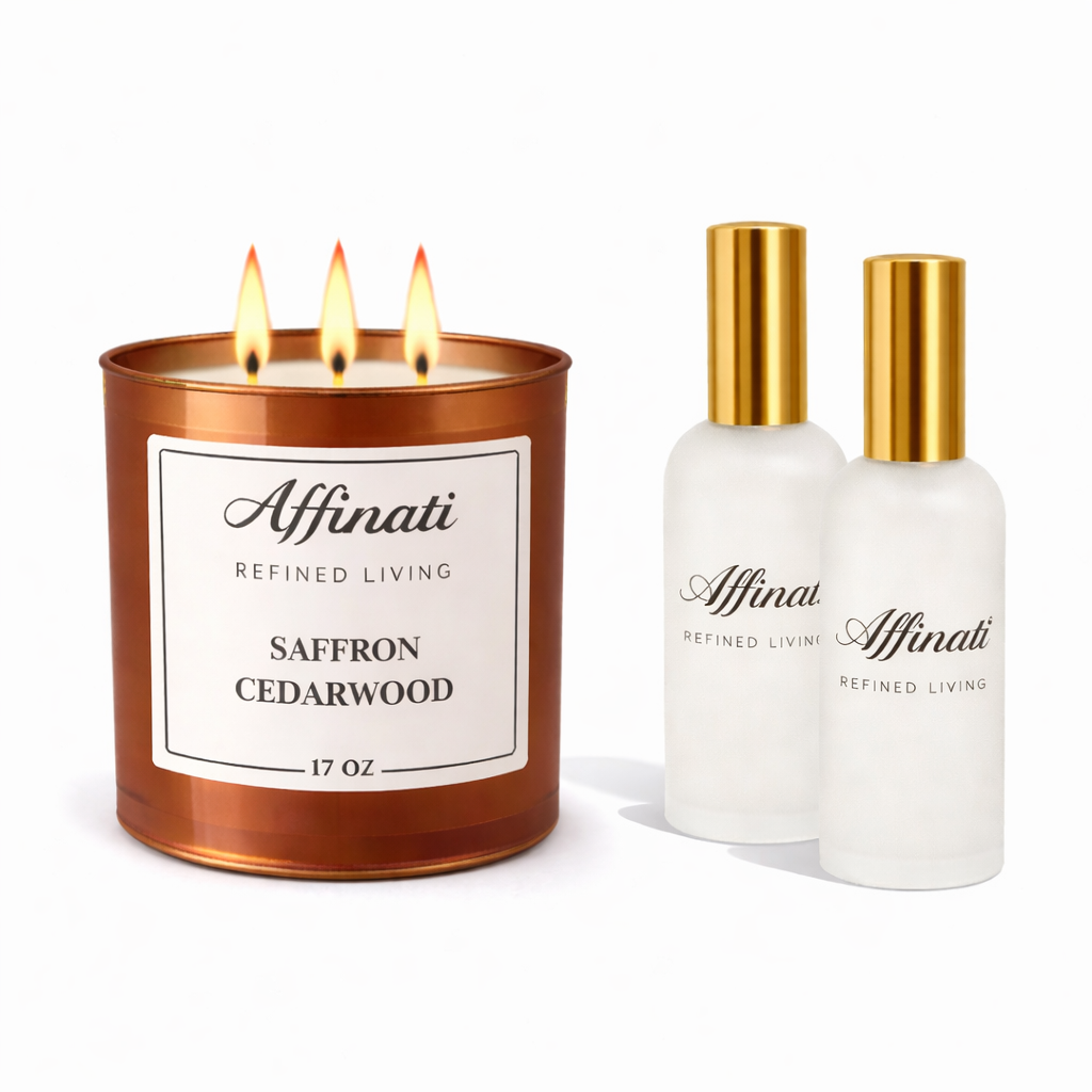 Set Candela e Spray per Ambiente Miele e Lavanda | Profumo Intenso Rilassante