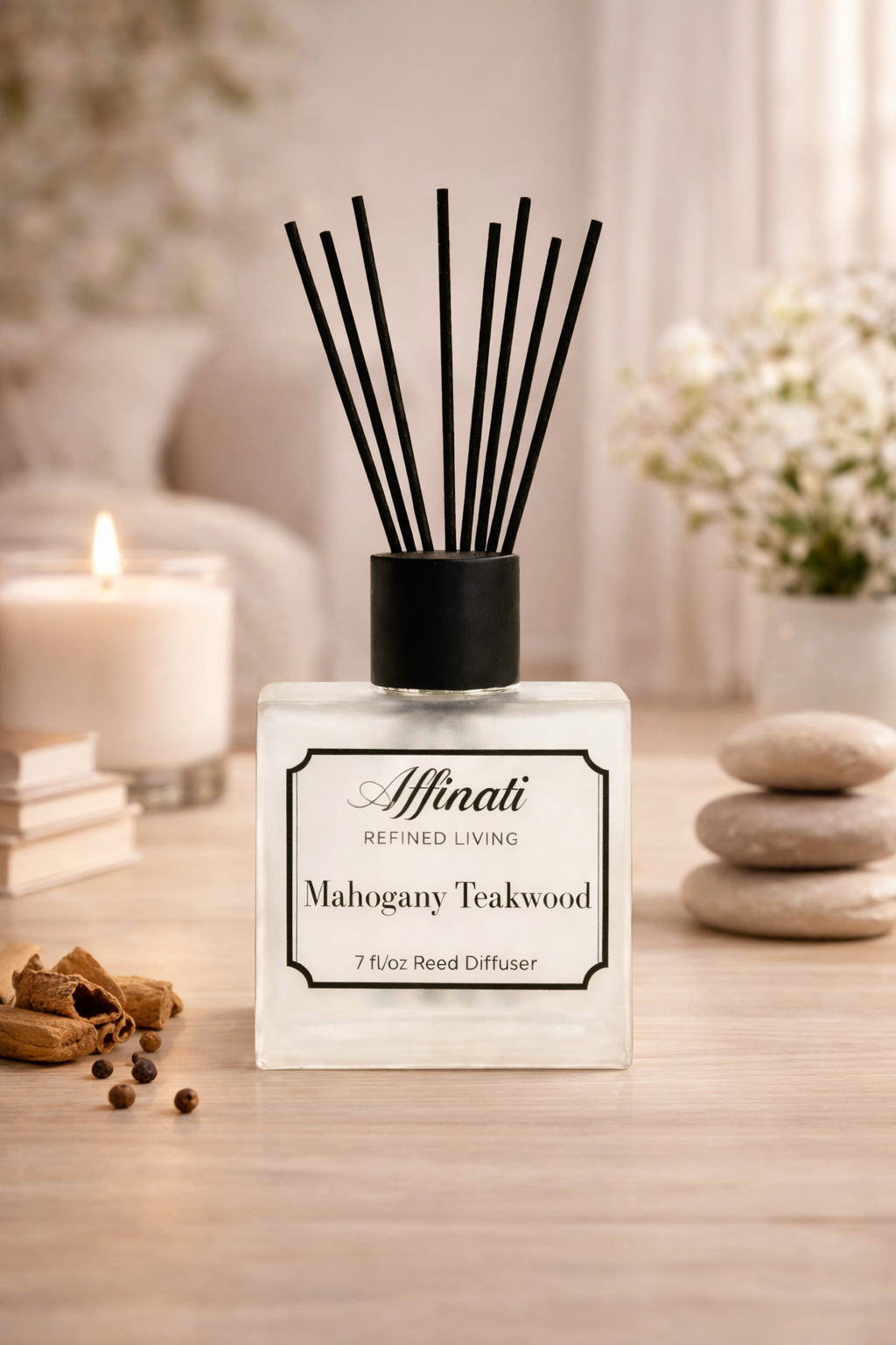 Mahogany Teakwood Reed Diffuser - Affinati