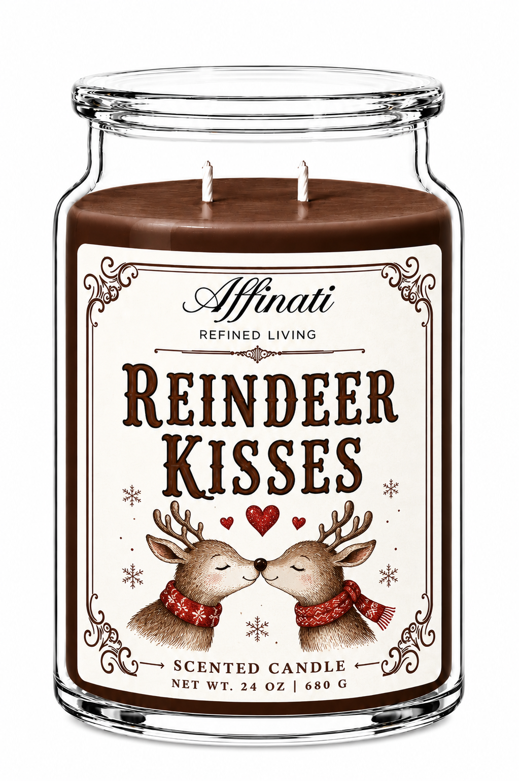 Reindeer Kisses 24 oz Candle – Timeless Collection Double Wick Candle