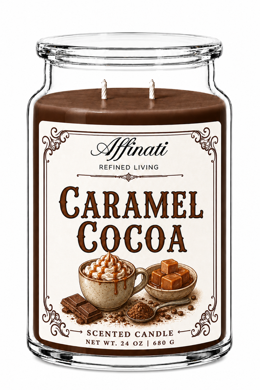 Caramel Cocoa 24 oz Candle – Timeless Collection Double Wick Candle