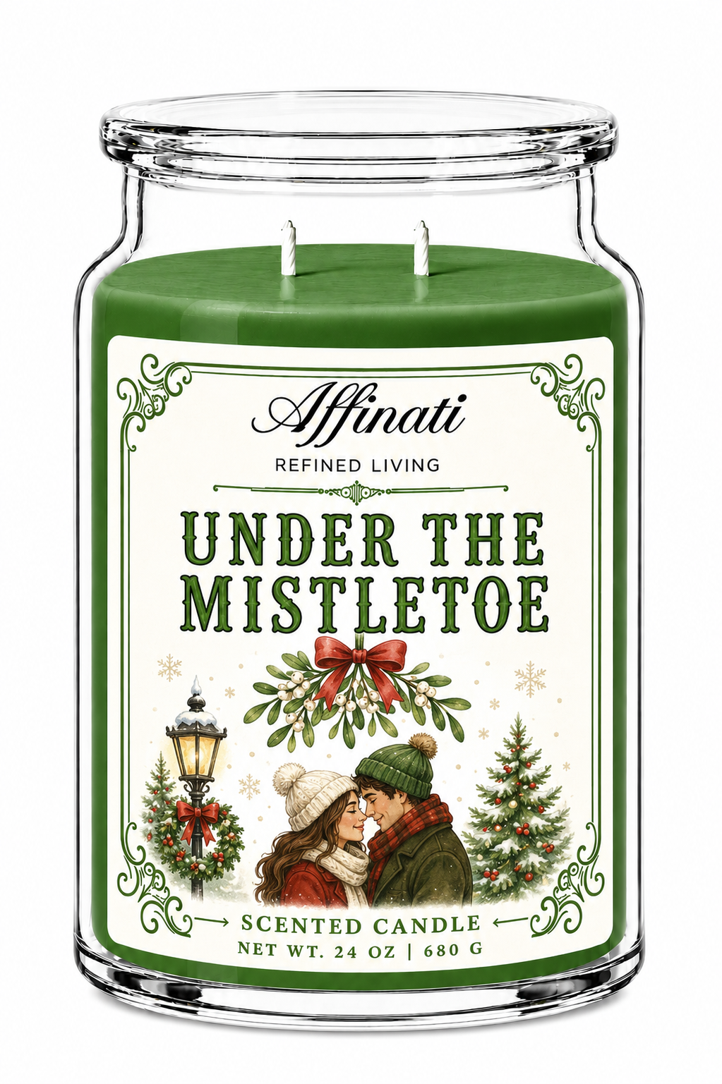 Under the Mistletoe 24 oz Candle – Timeless Collection Double Wick Candle