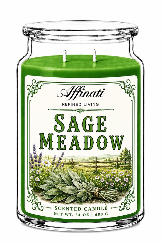 Sage Meadow 24 oz Candle – Timeless Collection Double Wick Candle