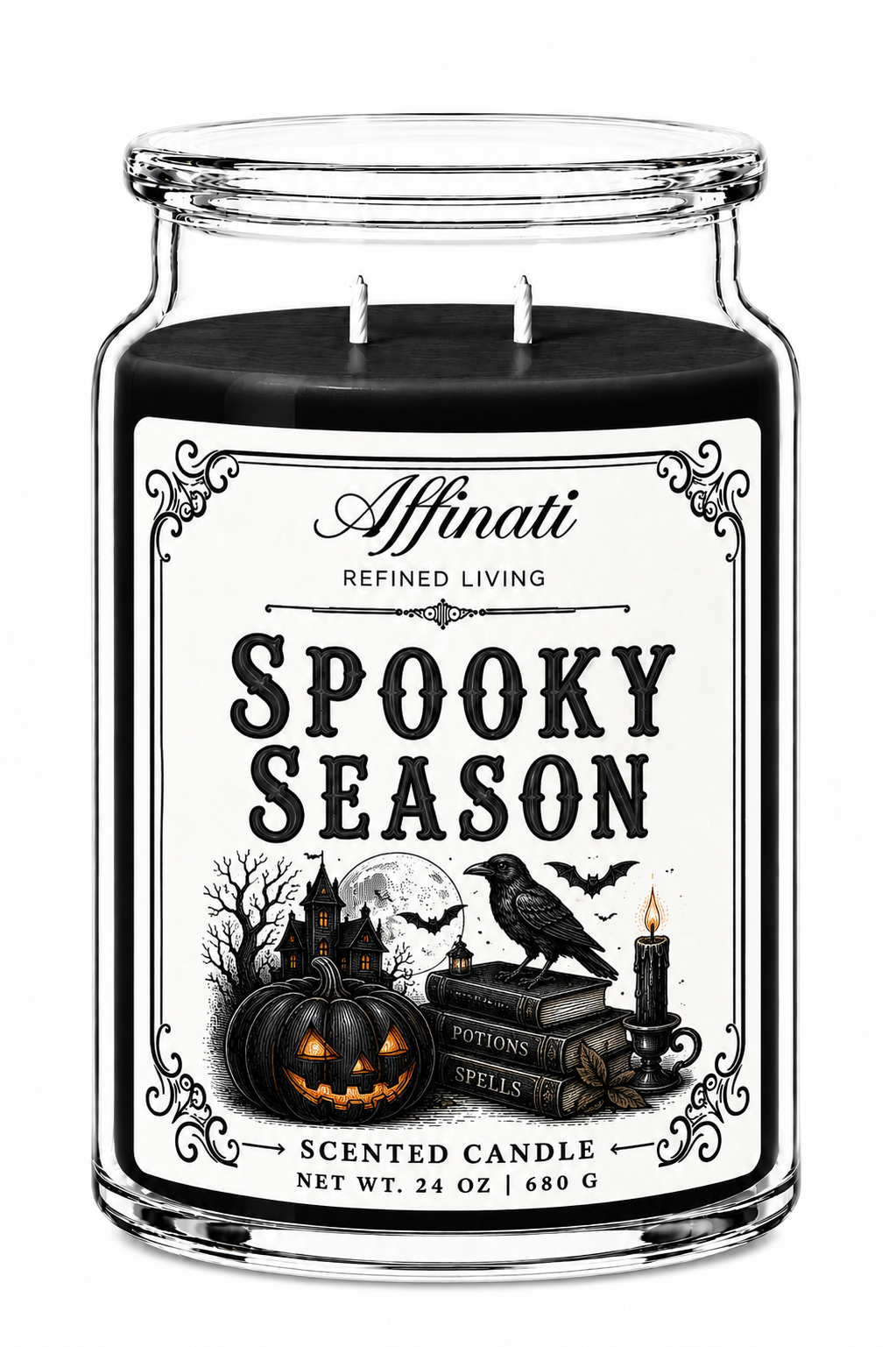 Spooky Season 24 oz Candle – Timeless Collection Double Wick Candle