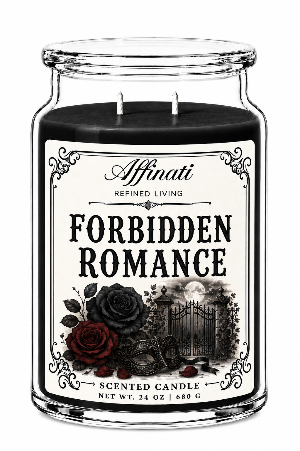Forbidden Romance 24 oz Candle – Timeless Collection Double Wick Candle