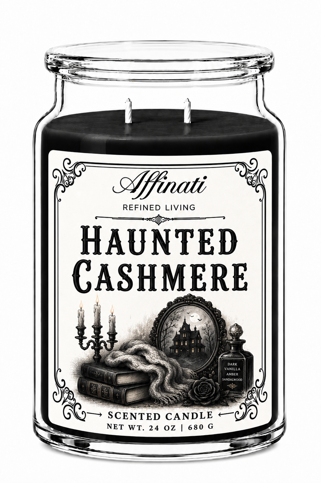 Haunted Cashmere 24 oz Candle – Timeless Collection Double Wick Candle